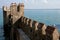 the Scaliger castle of Sirmione in garda lake