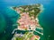 Scaligero Castle aerial view, Sirmione