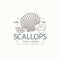 scallop shell label
