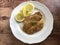 Scaloppine al limone. Veal escalope ...