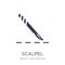 Scalpel icon. Trendy flat vector Scalpel icon on white background from Health and Medical collection