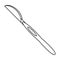 Scalpel surgery tool hospital thin line