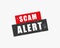 scam alert alarm background for protection of your device