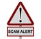 Scam Alert Caution Sign