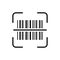 Scan Bar Code Label Line Icon. Barcode Tag Scanner Linear Pictogram. Product Information Identification Outline Icon
