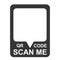 Scan me QR code template smartphone mobile app payment and phone