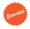 Scandal stamp on white