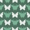 Scandi gender neutral butterfly seamless pattern. Elegant boho garden insect all over print. Calm two tone bug for