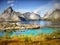 Scandinavia, Scenic Nordic Landscape Mountains, Lofoten