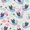 Scandinavian Birdie Pattern Design.