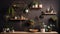 Scandinavian elegance Modern design with nature inspired decoration and pottery collection generated by AI