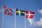 Scandinavian flags