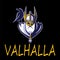 Scandinavian god Odin illustration vector Sport Team or League Logo Template. Mighty Warrior Head in Helmet Mascot.
