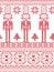 Scandinavian Printed Textile style and inspired by Norwegian Christmas and festive winter seamless pattern with Nutcrackers