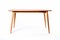 Scandinavian Simplicity: Minimalist Dining Table with Light Wood and Tapered Legs