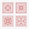 Scandinavian style cross stitch pattern