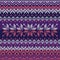 Scandinavian style seamless knitted pattern. Colors: blue, white