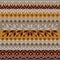 Scandinavian style seamless knitted pattern. Colors: yellow, white, brown, grey