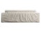Scandinavian three-seat white fabric upholstery sofa cover. 3d render
