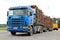 Scania 420 Logging Truck with Wood Trailers
