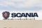 Scania AB Swedish company logo on service dealership headquarters