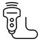 Scanner ultrasound machine icon, outline style