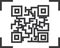 Scanning icon, QR code scanner black vector icon