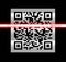 Scanning QR code with visible pixels , qrcode scan on mobile phone with red horizontal line sweep, smartphone. For e-commerce,