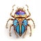 Scarab Beetle 2D, 3D, Digital art, Mobile Game, Asset, Insect Design, Art Nouveau Style, Creative Jewelry PNG Transparent