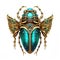 Scarab Beetle 2D, 3D, Digital art, Mobile Game, Asset, Insect Design, Art Nouveau Style, Creative Jewelry PNG Transparent