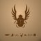 Scarab Beetle Vector Illustration