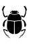 Scarab symbol, dung beetle, popular amulet and seal in ancient Egypt