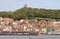 Scarborough castle and harbor