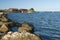 SCARDOVARI, ITALY, 2016-08-06: Scardovari lagoon in the Po\' rive