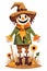 Scarecrow Clipart - Whistling in the Wind