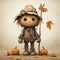 Scarecrow Concept Art: Toy-like Proportions With Cinema4d Rendering