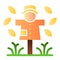 Scarecrow flat icon. Garden doll color icons in trendy flat style. Jackstraw gradient style design, designed for web and