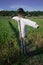 Scarecrow made from rice straw