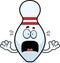 Scared Cartoon Bowling Pin