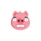 Scared expression emoticon flat icon