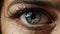 Scared Eyes: Hyperrealistic 3d Rendering Of A Woman\\\'s Eye With Water