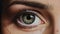 Scared Eyes: Hyperrealistic Digitized Illustration Of A Woman\\\'s Eye