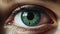 Scared Eyes: Hyperrealistic Illustrations Of Detailed Human Eye With Green Eyes