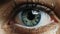 Scared Eyes: Hyperrealistic Rendering Of Dripping Water On A Person\\\'s Eye