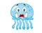 Scared illustration of jelly fish