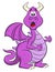 Scared looking cartoon dragon