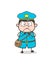 Scared Postal-Worker Face Vector