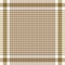 Scarf design with pixel houndstooth check in brown, yellow, off white for spring autumn. Square background vector for bandana.