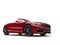 Scarlet dark modern luxury convertible car - studio shot