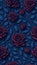 Scarlet Rose Seamless Patterns